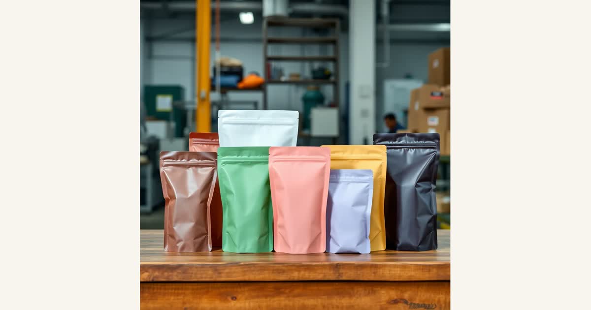 Low MOQ custom stand up pouches for small food brands