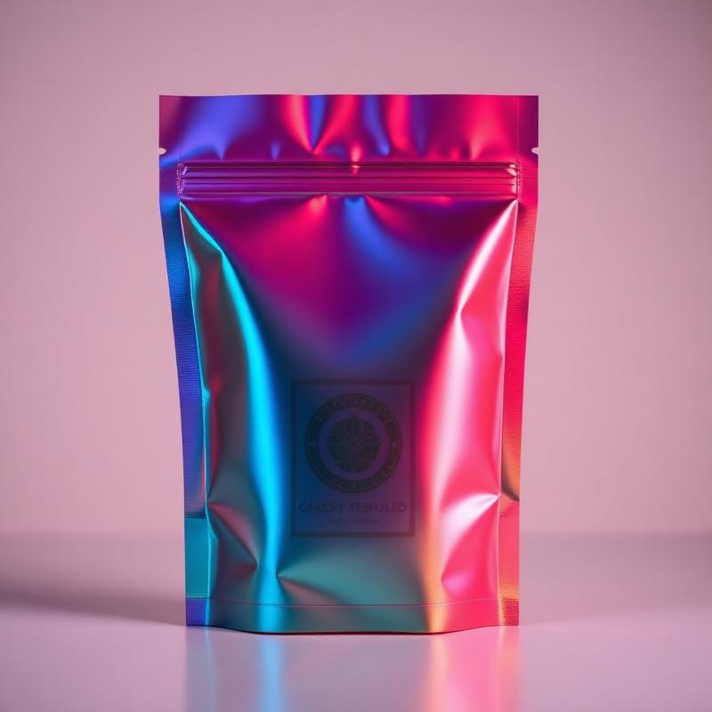 Anti-counterfeit pouch label area reference for variable data review
