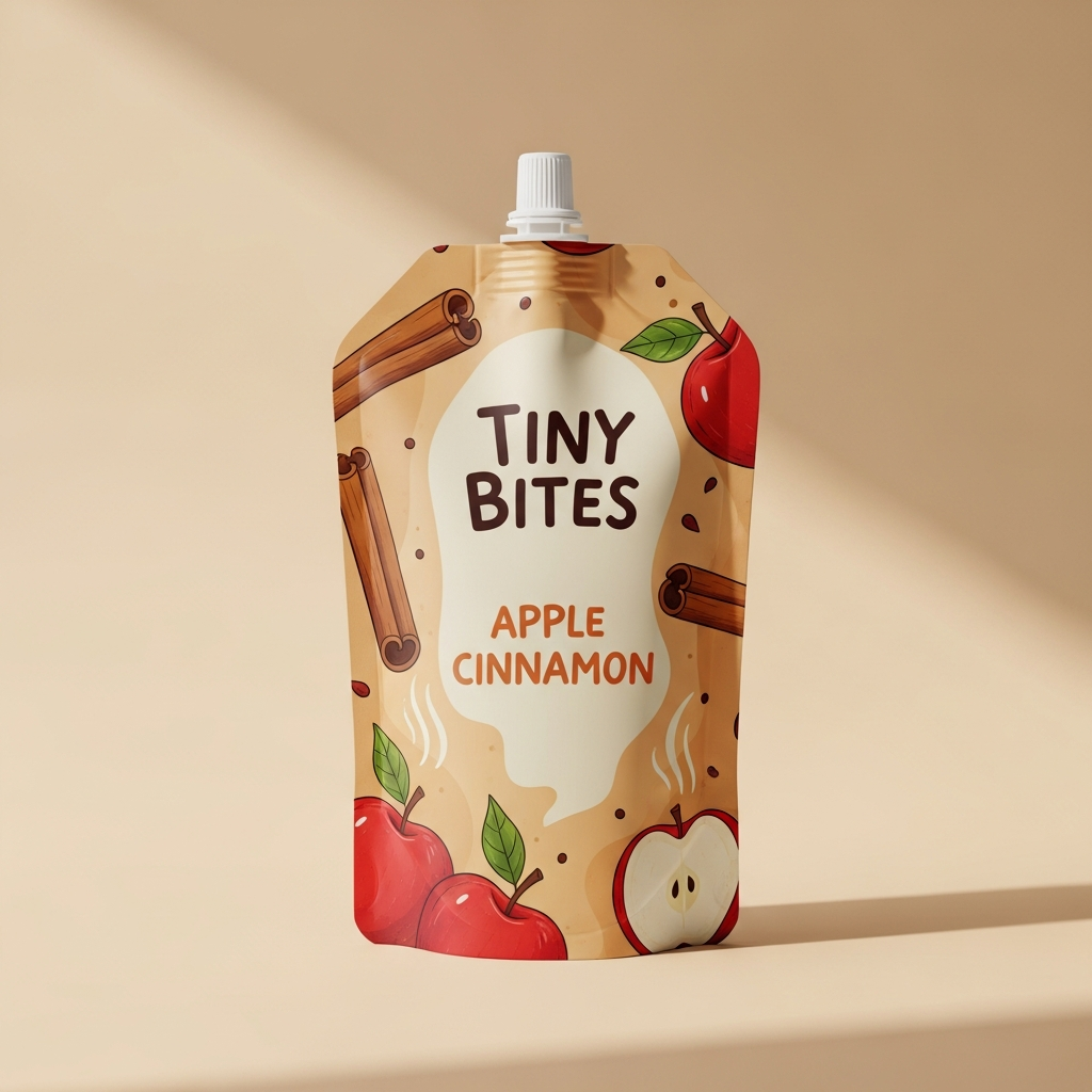 Baby Food Spout Pouch - Size Comparison