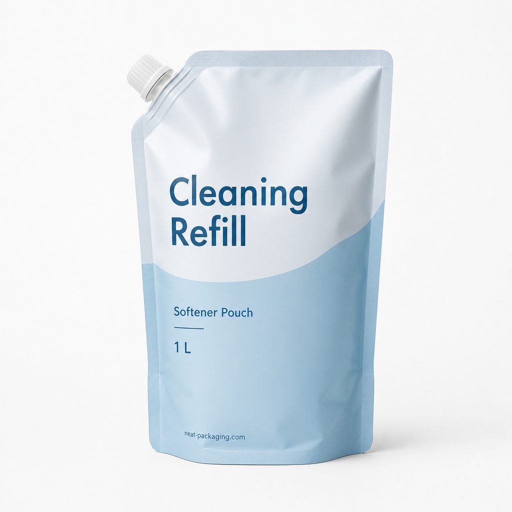 Cleaning refill softener pouch sample with cap for household closure review