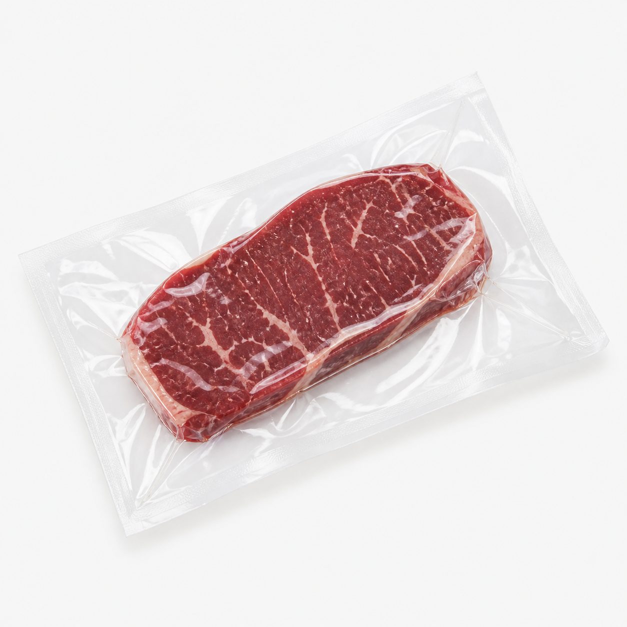 Fresh boneless beef vacuum pouch reference for PA/PE laminate planning.