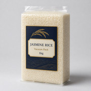 Vacuum brick rice pack sample for compact rice packaging review