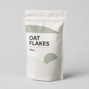 Printed oat flakes pouch sample for PE-based structure review