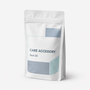 Healthcare accessory stand-up zipper pouch for seal integrity and sample approval review