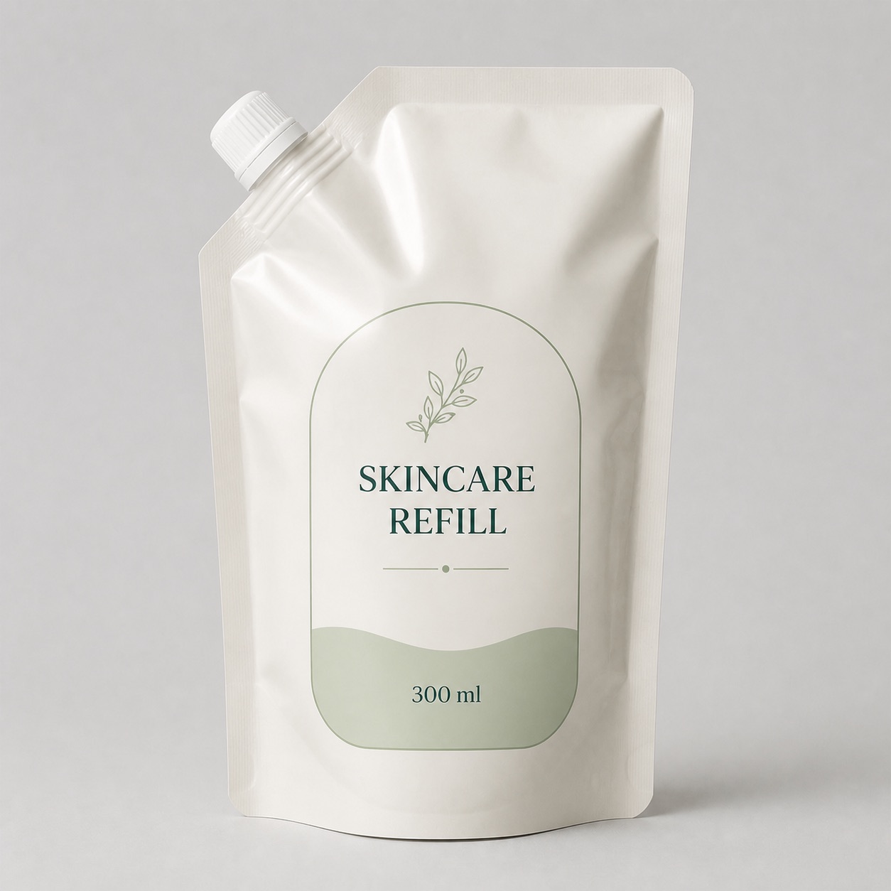 Corner-spout skincare refill pouch for personal care refill packaging review