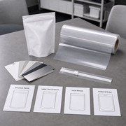 Claim boundary review board with blank pouch, film roll, and evidence scope cards
