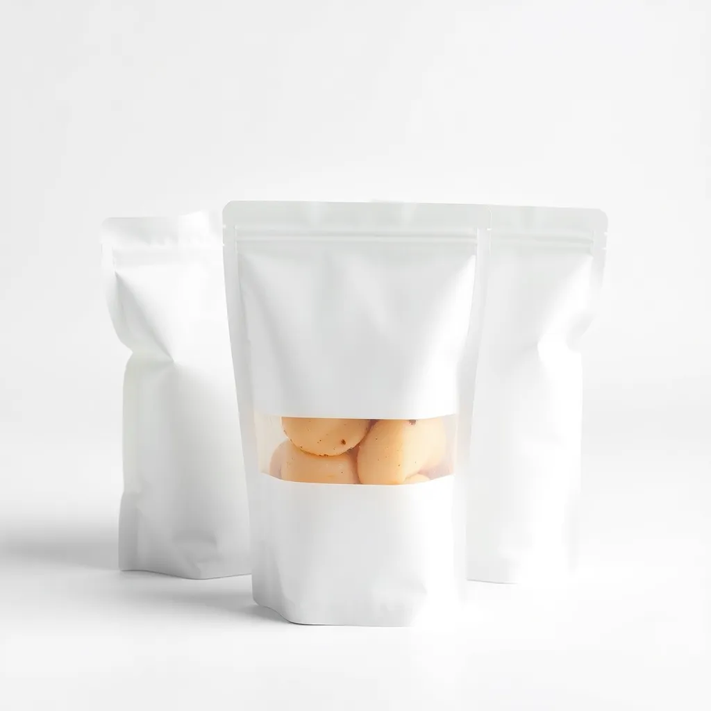 White retort pouches for dark-cooked food