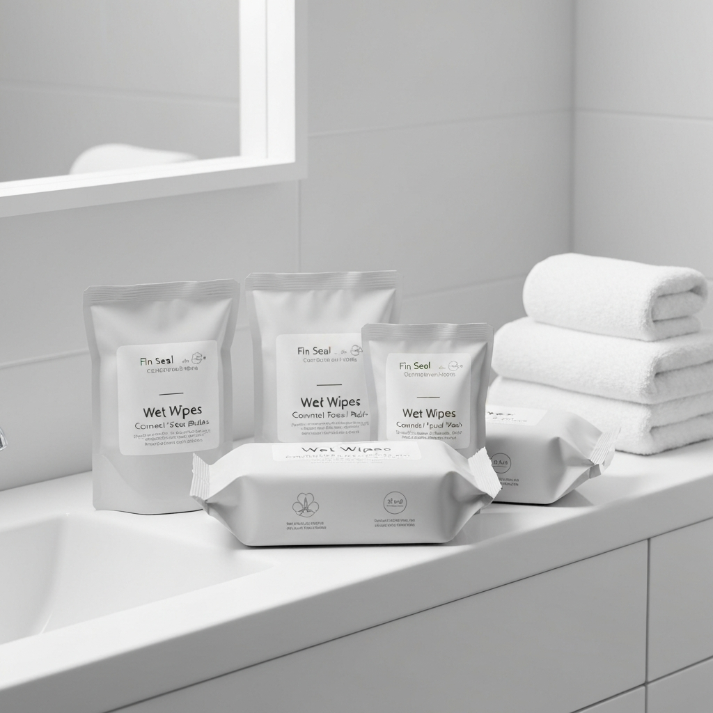Wet Wipes Fin Seal Packaging