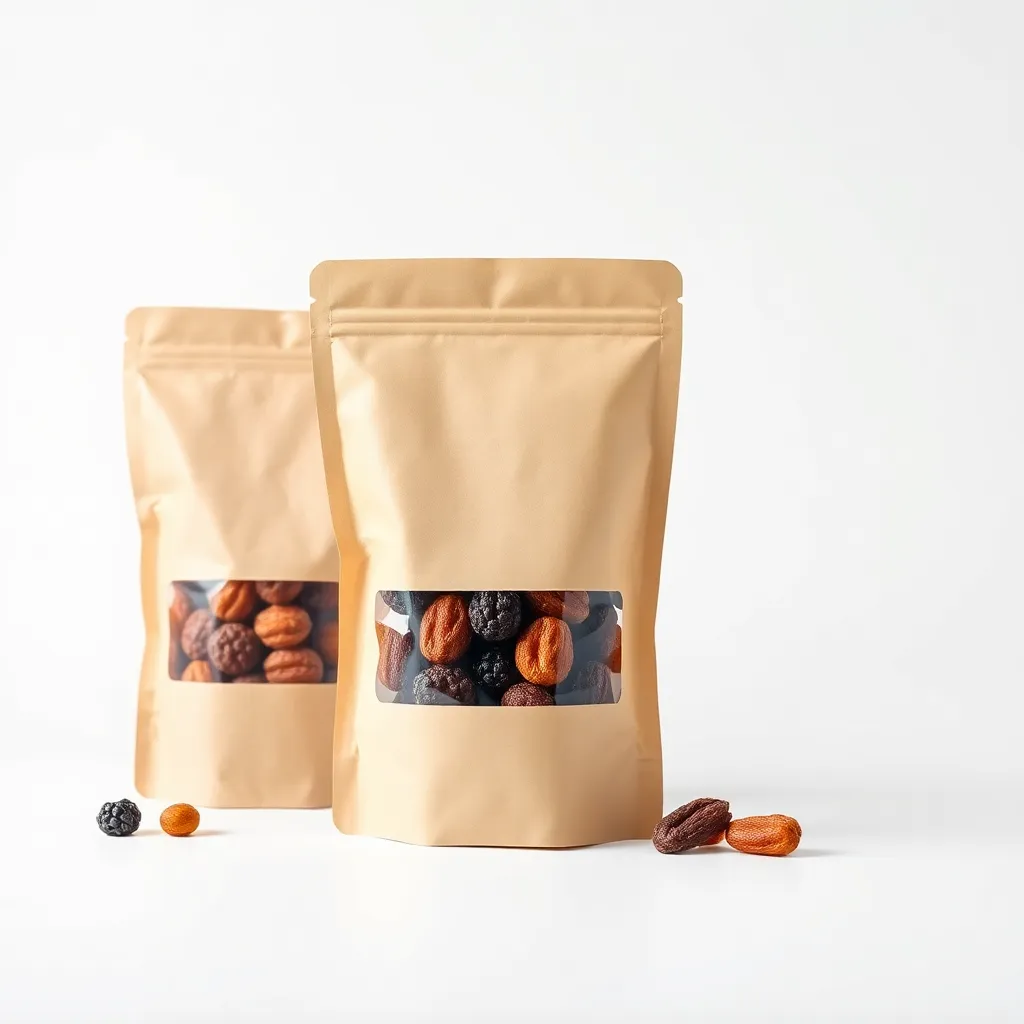 3-side seal pouch in free shape for dried fruit