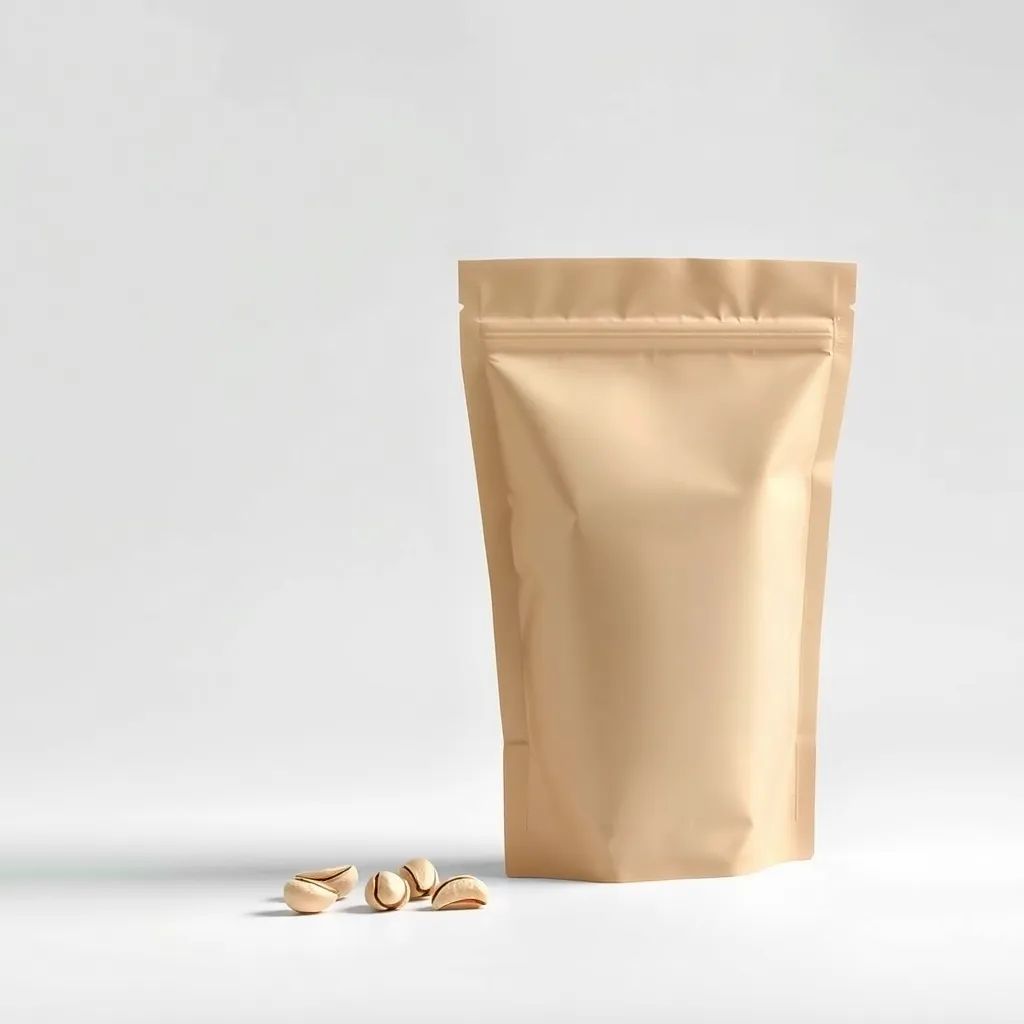 Pouches with zipper for pistachio